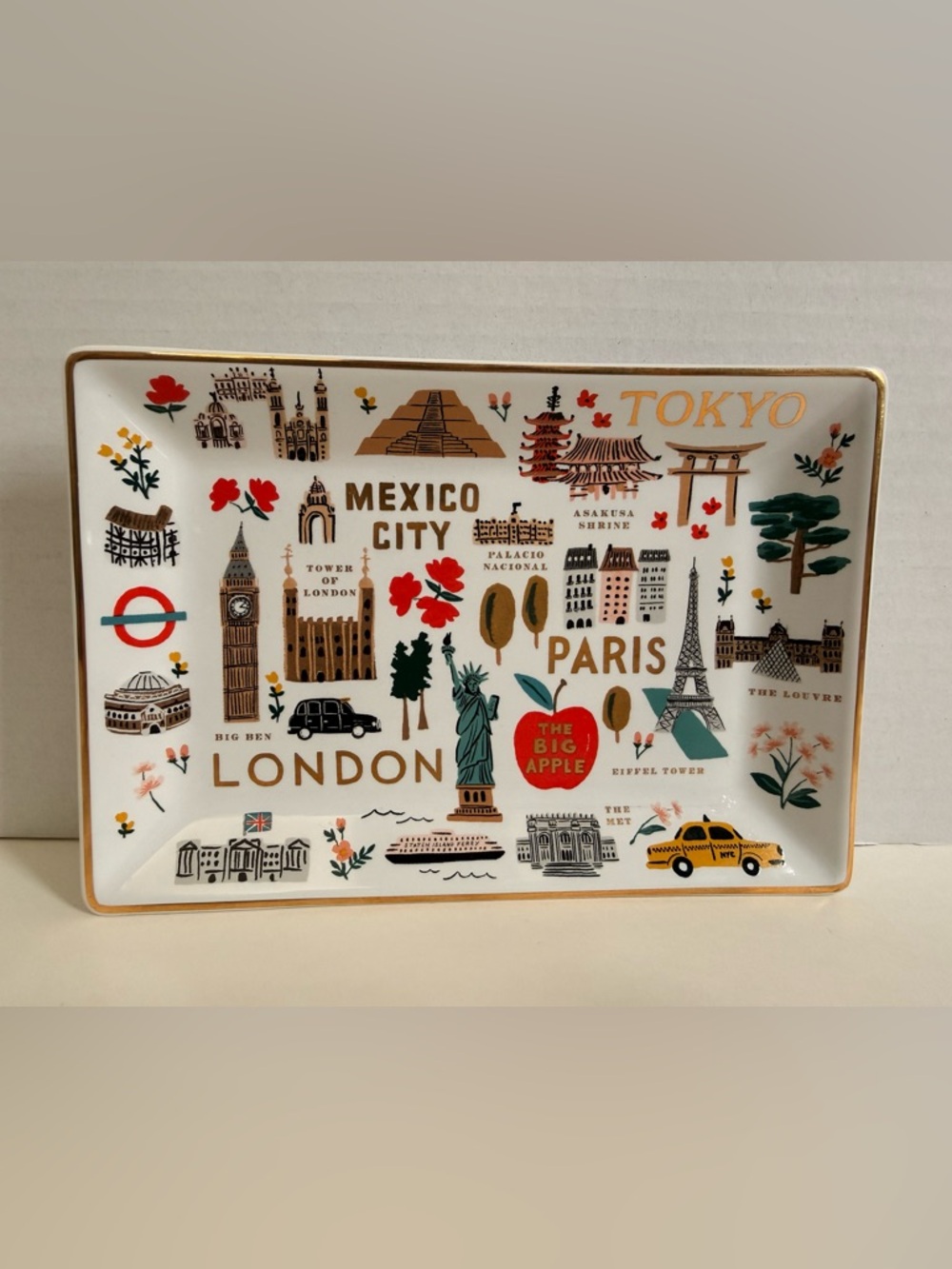 Rifle Paper Co. City Map Porcelain Catchall Tray